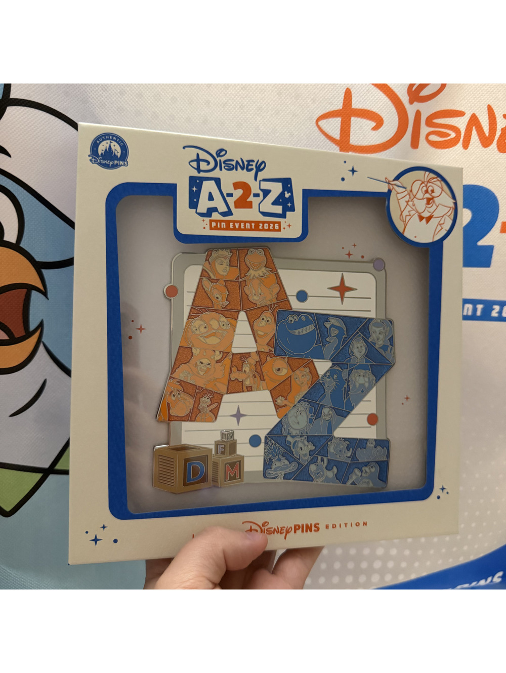 Disney Parks 2026 A-2-Z Pin Event Jumbo A & Z Letters Characters LE 400
